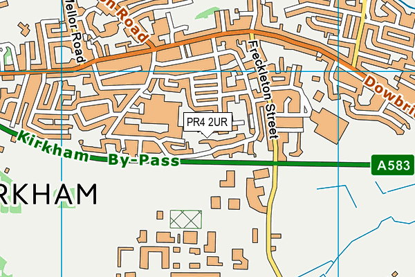 PR4 2UR map - OS VectorMap District (Ordnance Survey)