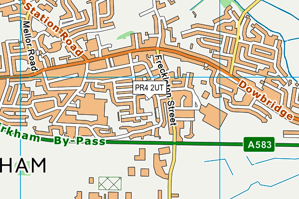 PR4 2UT map - OS VectorMap District (Ordnance Survey)