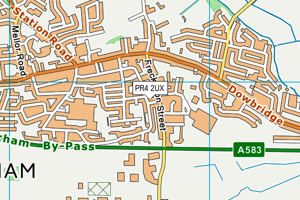 PR4 2UX map - OS VectorMap District (Ordnance Survey)