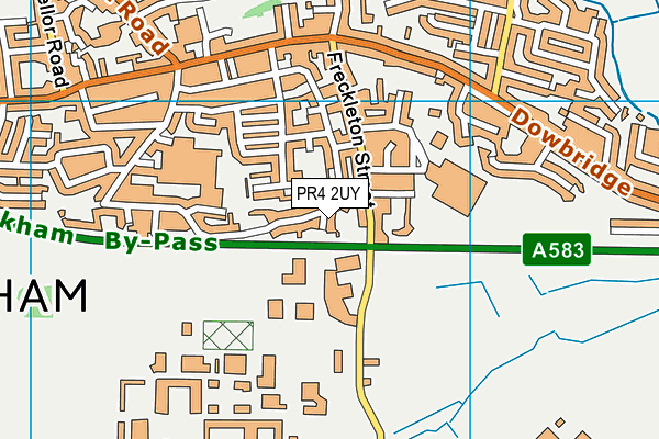PR4 2UY map - OS VectorMap District (Ordnance Survey)