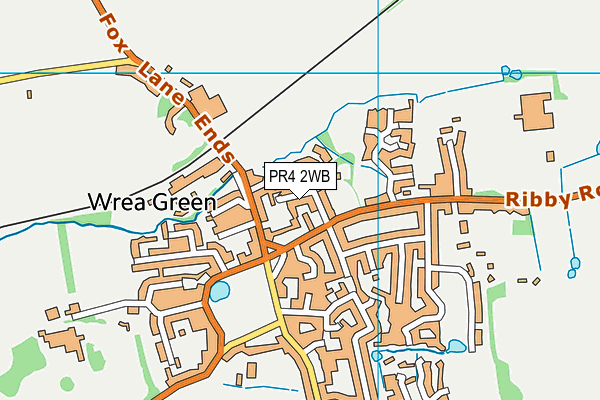 PR4 2WB map - OS VectorMap District (Ordnance Survey)