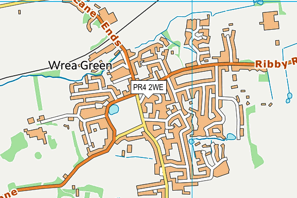 PR4 2WE map - OS VectorMap District (Ordnance Survey)