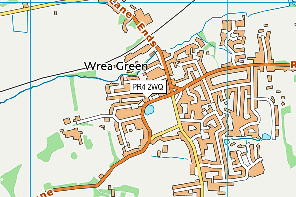 Ribby with Wrea Endowed CofE Primary School map (PR4 2WQ) - OS VectorMap District (Ordnance Survey)
