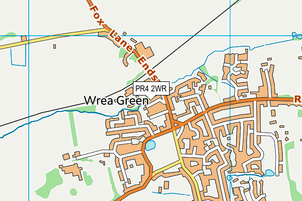 PR4 2WR map - OS VectorMap District (Ordnance Survey)