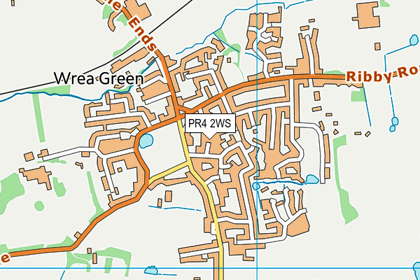 PR4 2WS map - OS VectorMap District (Ordnance Survey)