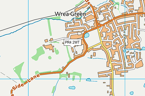 PR4 2WT map - OS VectorMap District (Ordnance Survey)