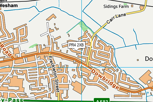 PR4 2XB map - OS VectorMap District (Ordnance Survey)