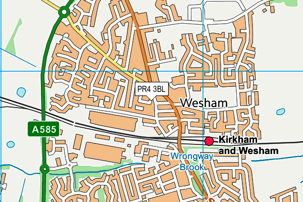 PR4 3BL map - OS VectorMap District (Ordnance Survey)