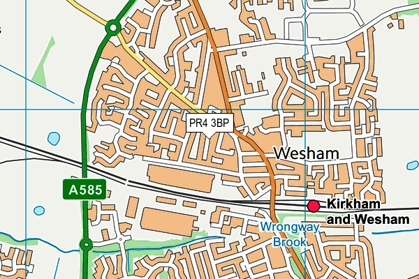 PR4 3BP map - OS VectorMap District (Ordnance Survey)