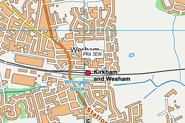 PR4 3EW map - OS VectorMap District (Ordnance Survey)