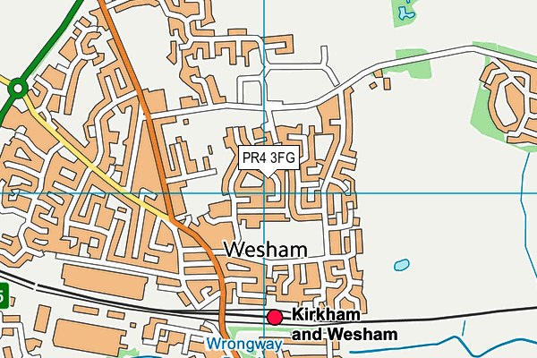 PR4 3FG map - OS VectorMap District (Ordnance Survey)