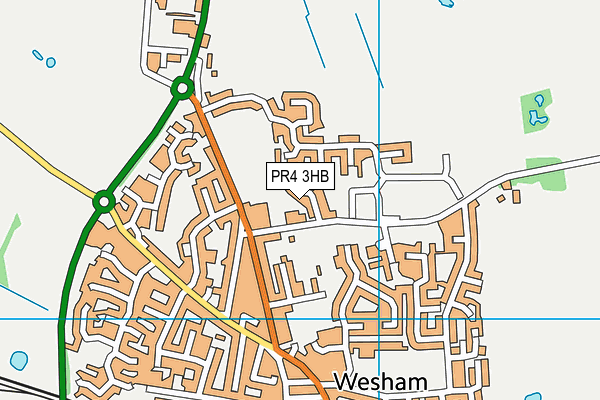 PR4 3HB map - OS VectorMap District (Ordnance Survey)