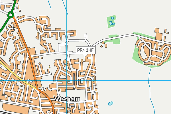 PR4 3HF map - OS VectorMap District (Ordnance Survey)