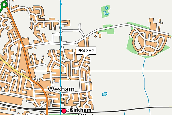 PR4 3HG map - OS VectorMap District (Ordnance Survey)