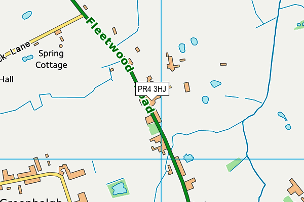 PR4 3HJ map - OS VectorMap District (Ordnance Survey)
