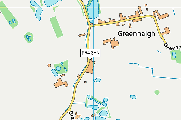 PR4 3HN map - OS VectorMap District (Ordnance Survey)