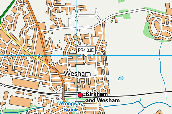 PR4 3JE map - OS VectorMap District (Ordnance Survey)