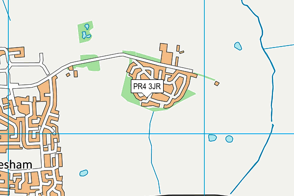 PR4 3JR map - OS VectorMap District (Ordnance Survey)