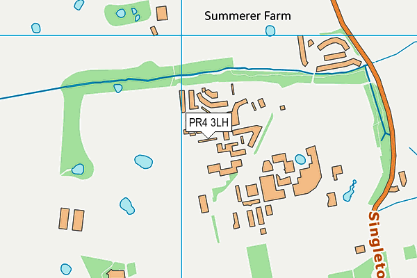 PR4 3LH map - OS VectorMap District (Ordnance Survey)