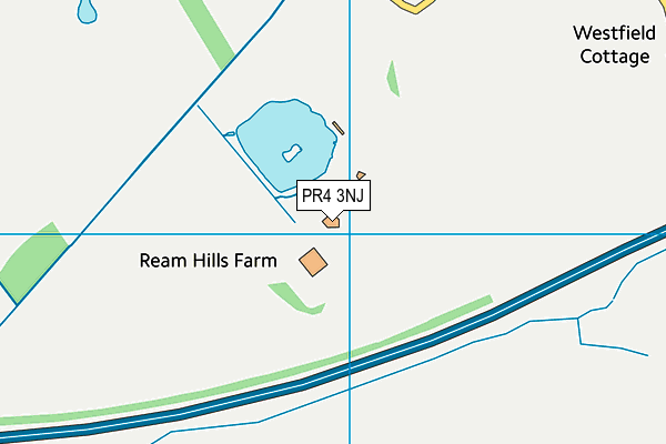 PR4 3NJ map - OS VectorMap District (Ordnance Survey)