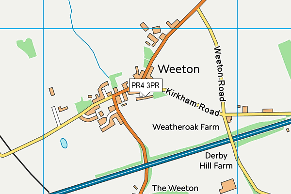 PR4 3PR map - OS VectorMap District (Ordnance Survey)