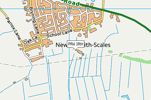 PR4 3RH map - OS VectorMap District (Ordnance Survey)