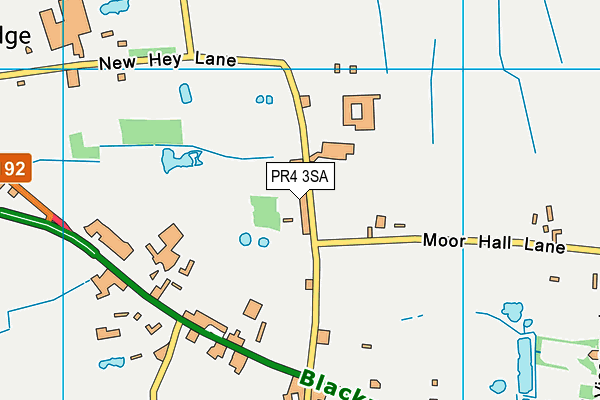 PR4 3SA map - OS VectorMap District (Ordnance Survey)