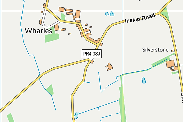 PR4 3SJ map - OS VectorMap District (Ordnance Survey)