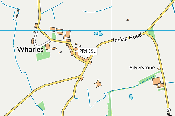 PR4 3SL map - OS VectorMap District (Ordnance Survey)