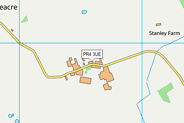 PR4 3UE map - OS VectorMap District (Ordnance Survey)
