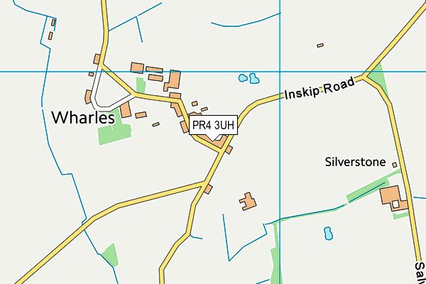 PR4 3UH map - OS VectorMap District (Ordnance Survey)