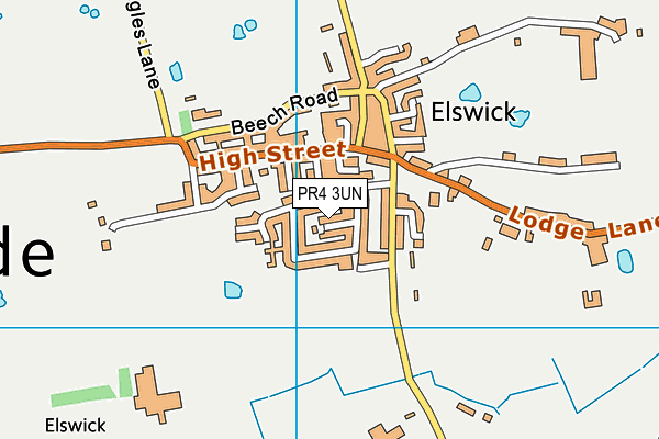 PR4 3UN map - OS VectorMap District (Ordnance Survey)