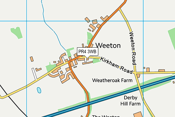 PR4 3WB map - OS VectorMap District (Ordnance Survey)