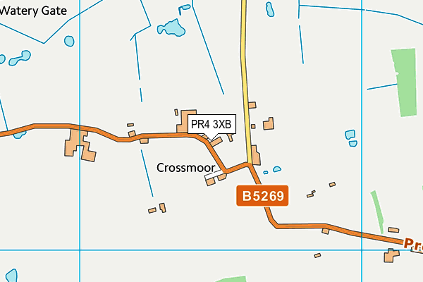 PR4 3XB map - OS VectorMap District (Ordnance Survey)