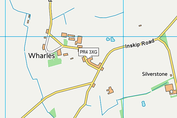 PR4 3XG map - OS VectorMap District (Ordnance Survey)