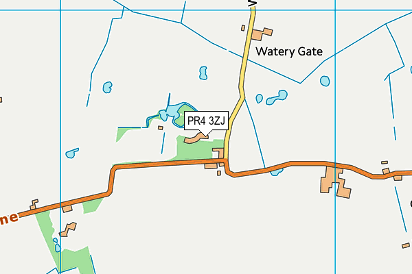 PR4 3ZJ map - OS VectorMap District (Ordnance Survey)
