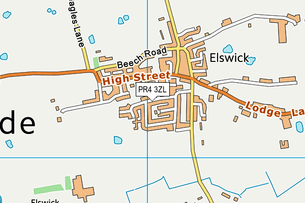 PR4 3ZL map - OS VectorMap District (Ordnance Survey)