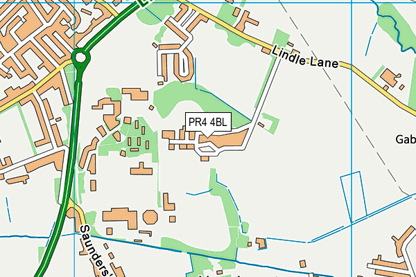 PR4 4BL map - OS VectorMap District (Ordnance Survey)