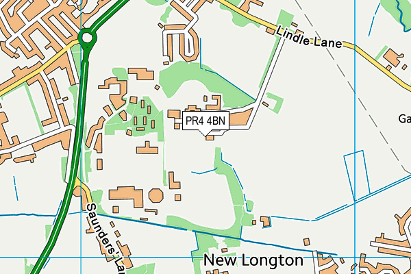 PR4 4BN map - OS VectorMap District (Ordnance Survey)