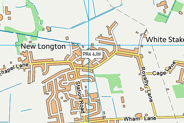 PR4 4JW map - OS VectorMap District (Ordnance Survey)