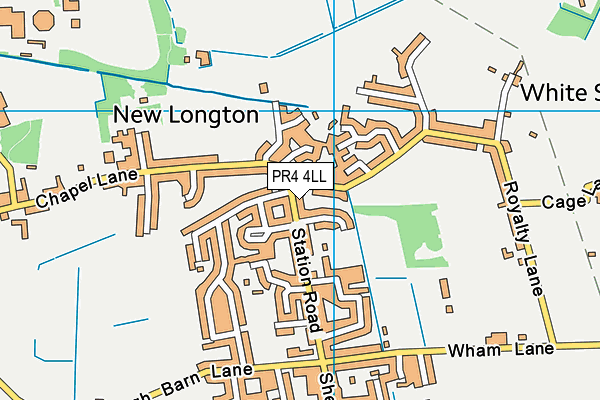 PR4 4LL map - OS VectorMap District (Ordnance Survey)