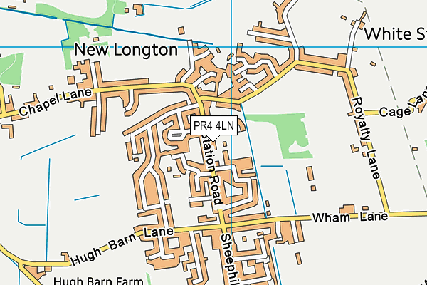 PR4 4LN map - OS VectorMap District (Ordnance Survey)