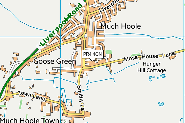 PR4 4QN map - OS VectorMap District (Ordnance Survey)