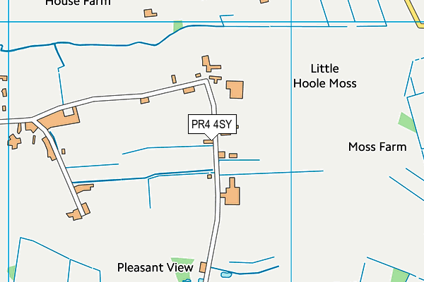 PR4 4SY map - OS VectorMap District (Ordnance Survey)