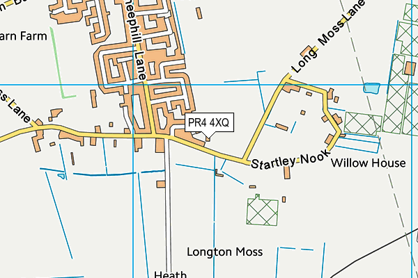PR4 4XQ map - OS VectorMap District (Ordnance Survey)