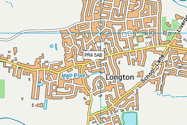 PR4 5AB map - OS VectorMap District (Ordnance Survey)