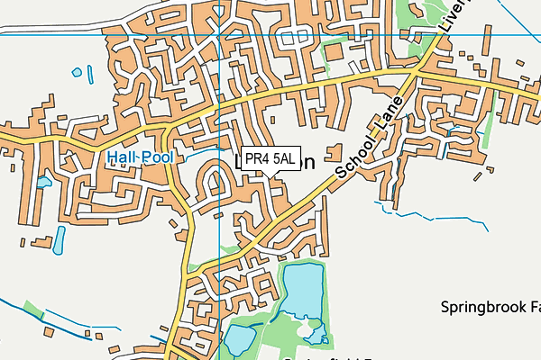 PR4 5AL map - OS VectorMap District (Ordnance Survey)
