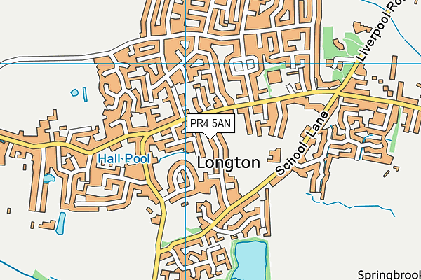 PR4 5AN map - OS VectorMap District (Ordnance Survey)