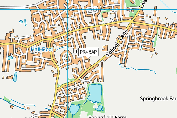PR4 5AP map - OS VectorMap District (Ordnance Survey)