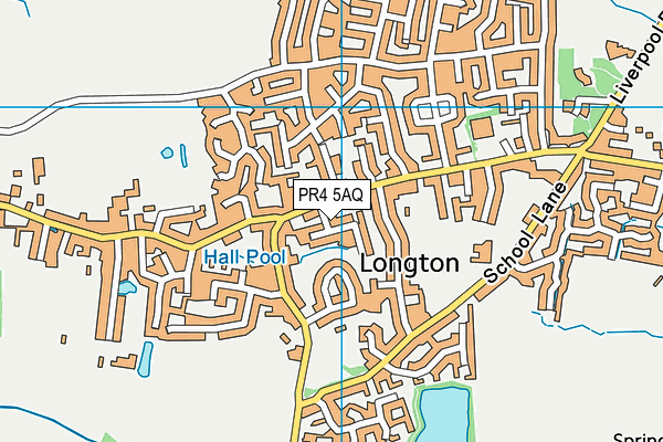 PR4 5AQ map - OS VectorMap District (Ordnance Survey)